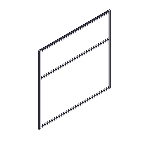 Секция комбинированной перегородки RP115SL120 Bravo grey/Серый 1200х22х1115 в Санкт-Петербурге 