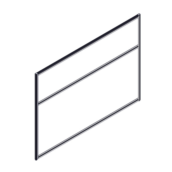 Секция комбинированной перегородки RP115SL160 Bravo grey/Серый 1600х22х1115 в Санкт-Петербурге 