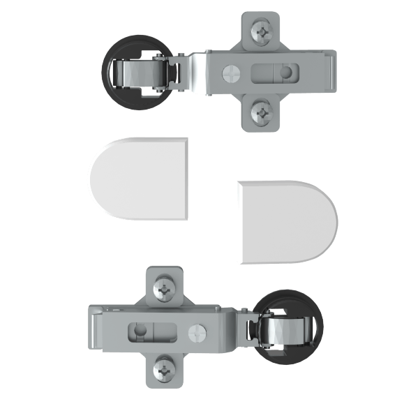 Комплект петель с заглушками для стеклянных дверей ESH-2 EDIS в Санкт-Петербурге 