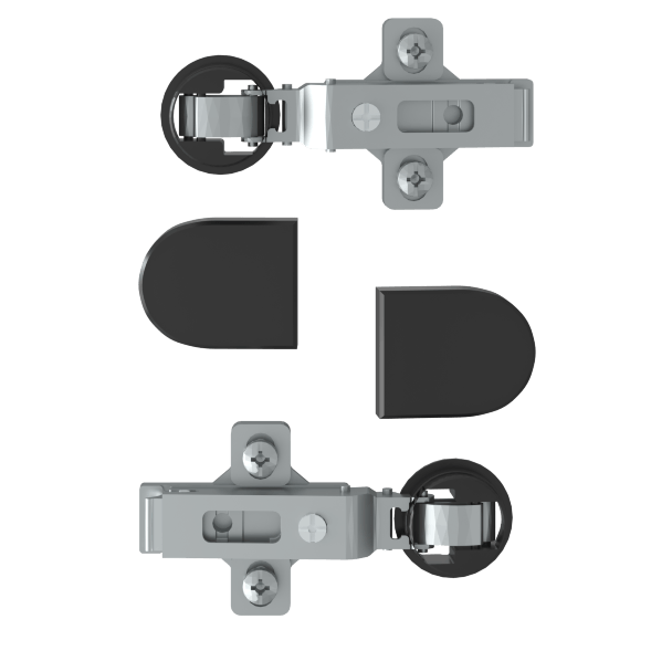 Комплект петель с заглушками для стеклянных дверей ESH-2 EDIS в Санкт-Петербурге 