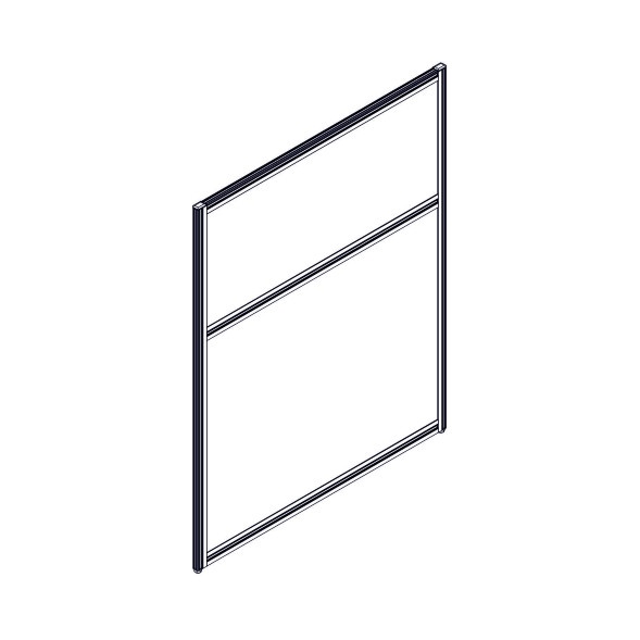 Секция комбинированной перегородки RP115SL90 Bravo grey/Серый 900х22х1115 в Санкт-Петербурге 