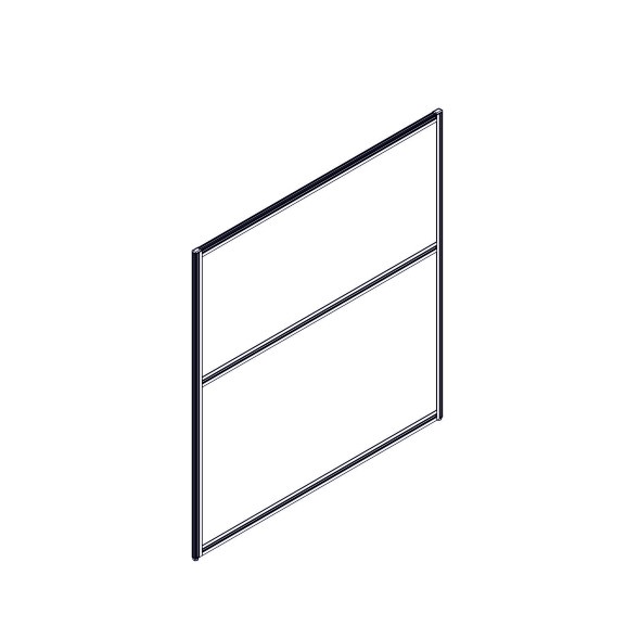 Секция комбинированной перегородки RP130SL120 Bravo grey/Серый 1200х22х1300 в Санкт-Петербурге 