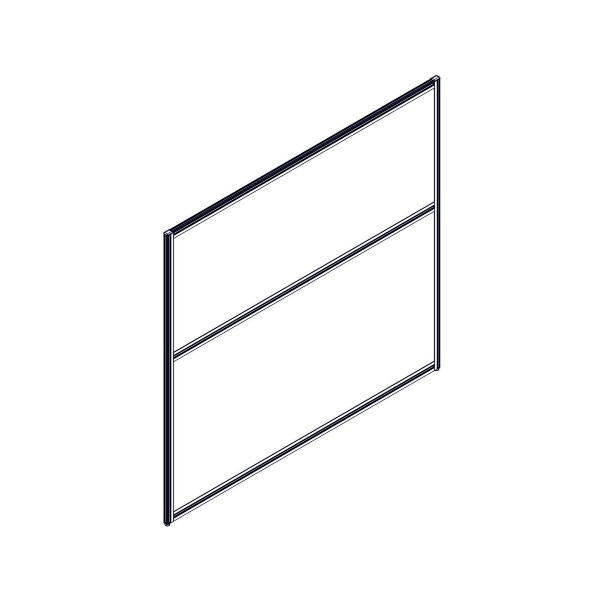 Секция комбинированной перегородки RP130SL140 Bravo grey/Серый 1400х22х1300 в Санкт-Петербурге 