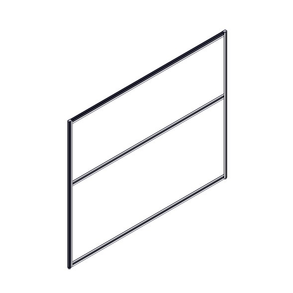 Секция комбинированной перегородки RP130SL160 Bravo grey/Серый 1600х22х1300 в Санкт-Петербурге 