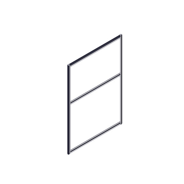 Секция комбинированной перегородки RP130SL90 Bravo grey/Серый 900х22х1300 в Санкт-Петербурге 