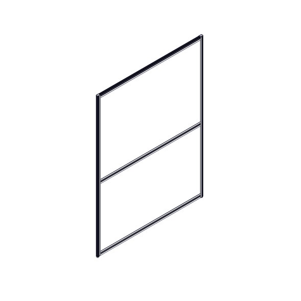 Секция комбинированной перегородки RP160SL120 Bravo grey/Серый 1200х22х1600 в Санкт-Петербурге 