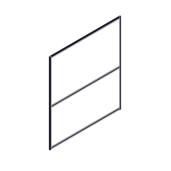 Секция комбинированной перегородки RP160SL140 Bravo grey/Серый 1400х22х1600 в Санкт-Петербурге 