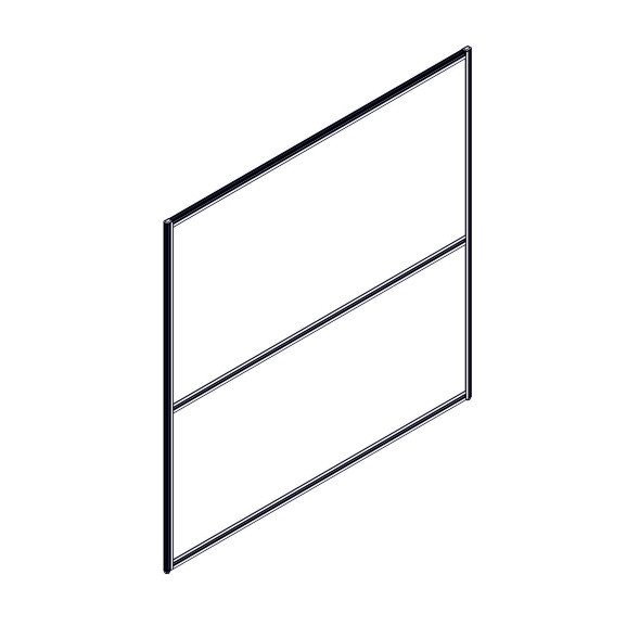 Секция комбинированной перегородки RP160SL160 Bravo grey/Серый 800х22х1600 в Санкт-Петербурге 