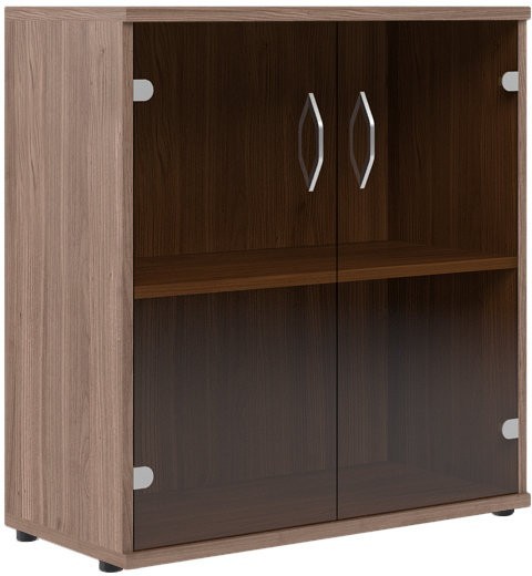 Шкаф со стеклянными дверьми СТ-3.2 Ясень Шимо 770*365*823