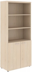 Шкаф с 1 комплектом глухих малых дверей и топом WHC 85.5 Бук Тиара 856х432х1949 WAVE