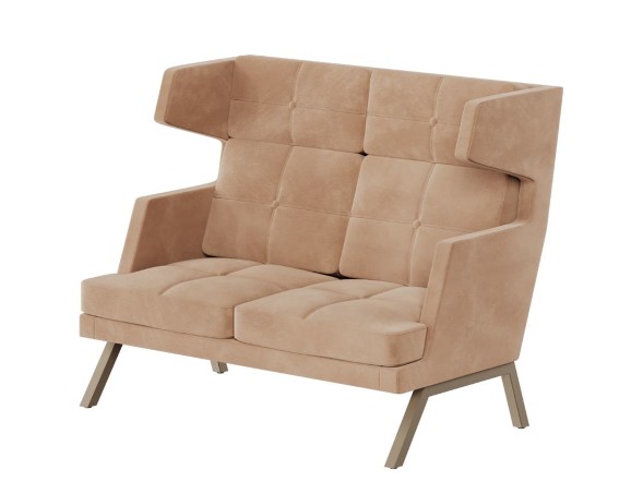 Aldo Диван двухместный высокий с декором из пуговиц ALDB-02 1430*960*1180