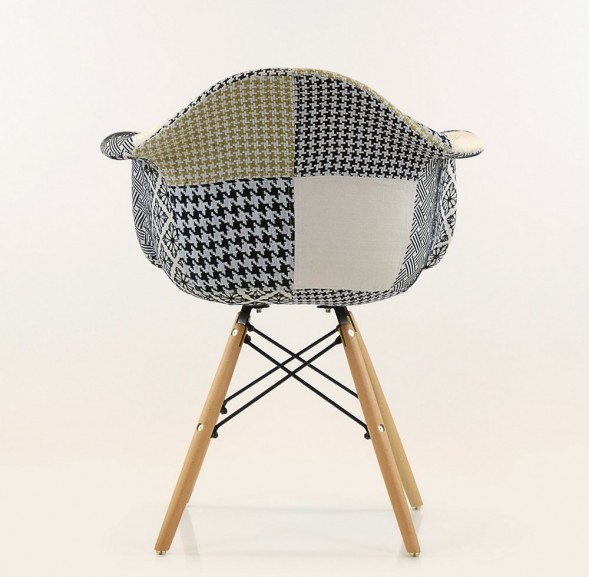 Стул-кресло DAW Patchwork Lounge трехцветный