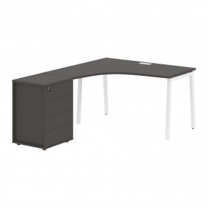 Стол эргономичный с тумбой ELCET 1318(L) 1360х1880х750 EDIS