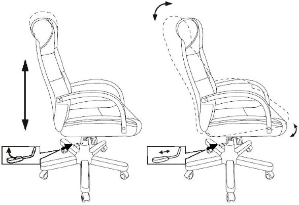 Кресло руководителя Бюрократ T-9928WALNUT, ECO