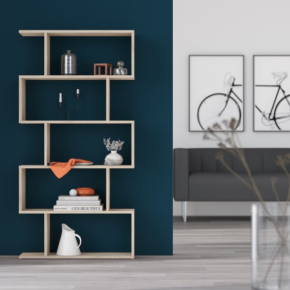 Стеллаж SH 7346 Дуб Сонома светлый 730х250х1416 COMP в Санкт-Петербурге 