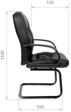 Кресло для посетителей CHAIRMAN 416 V / CH 416 V матовый