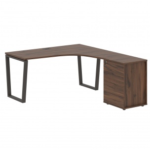 Стол эргономичный с тумбой EVCET 1518(R) 1560х1880х750 EDIS