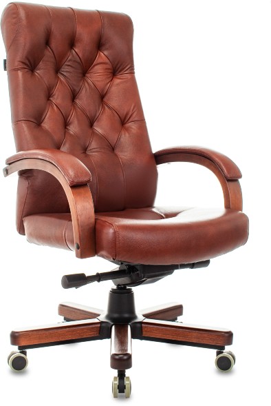 Кресло руководителя Бюрократ T-9928WALNUT 