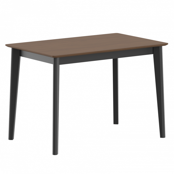 Стол прямой LYKKE TS-110 Белый дуб/Черный 1100х700х750 LYKKE