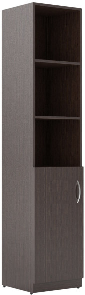 Шкаф колонка с глухой малой дверью SR-5U.5(L) Легно темный 386х375х1815
