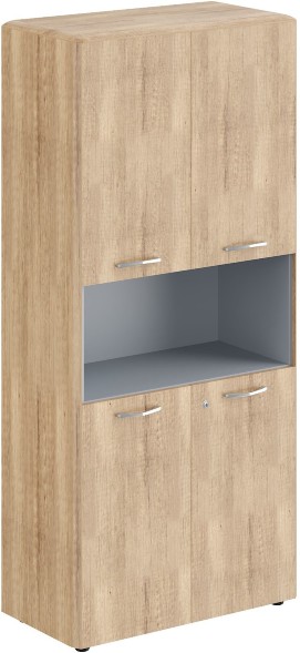 Шкаф с замками на глухих малых дверях и обвязкой DHC 85.4(Z) Дуб Каньон 892х470х1950 в Санкт-Петербурге 