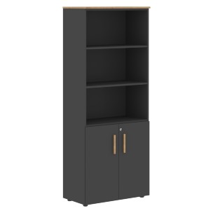 Шкаф с 1 комп-том малых дверей и топом FHC 80.5(Z) Белый премиум/Белый премиум 802х429х1983 FORTA