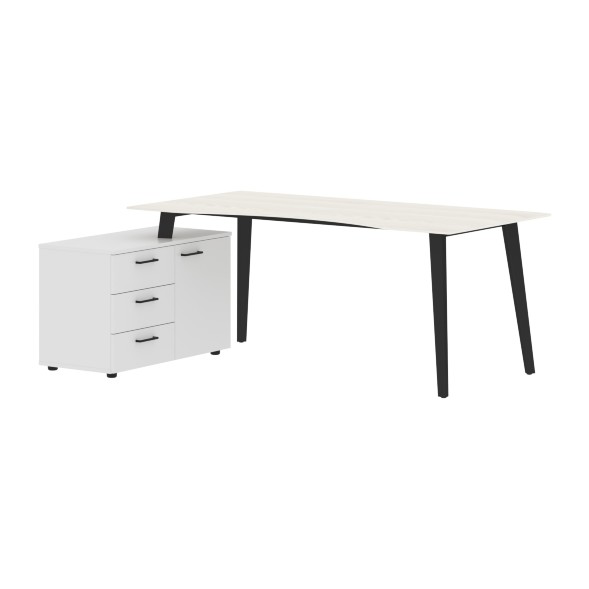 Стол руководителя с тумбой JCT 1813(L) 1800х1300х750 JAY в Санкт-Петербурге 