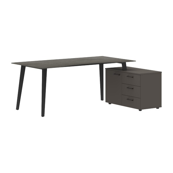 Стол руководителя с тумбой JCT 1813(R) 1800х1300х750 JAY в Санкт-Петербурге 