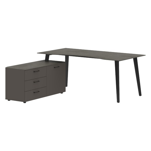 Стол руководителя с тумбой JCT 1818(L) 1800х1800х750 JAY в Санкт-Петербурге 