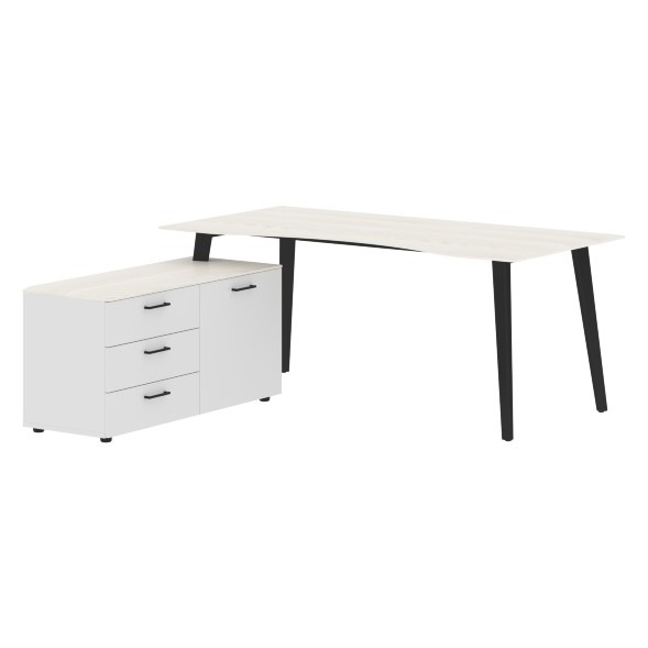 Стол руководителя с тумбой JCT 1818(L) 1800х1800х750 JAY в Санкт-Петербурге 