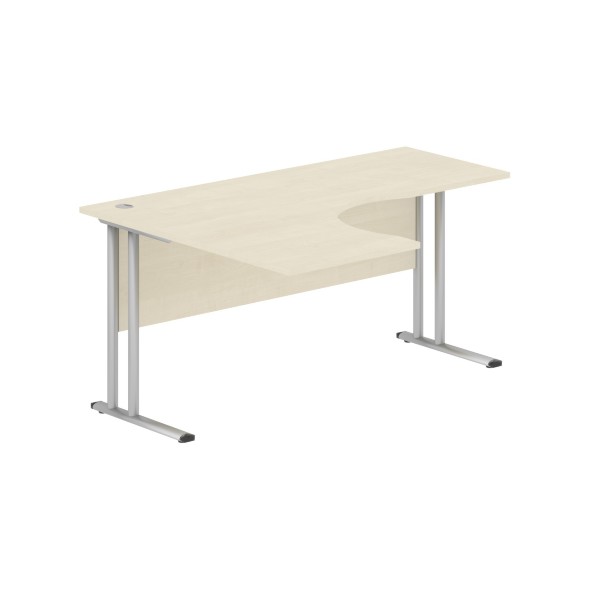 Стол эргономичный СА-4M(L) Клен*/серебро 1600х1200х755 IMAGO-M в Санкт-Петербурге 