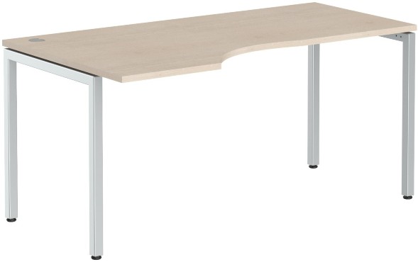 Стол эргономичный XSCET 169(L) Бук Тиара/Алюминий 1600х900х750