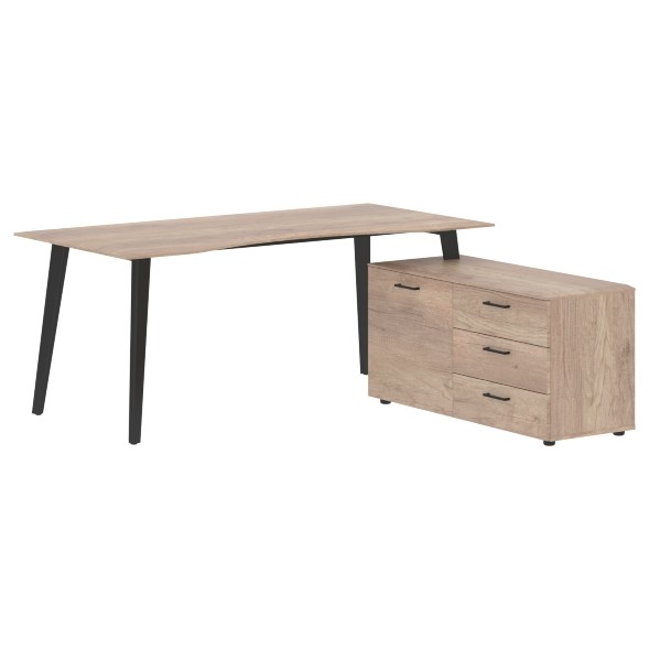 Стол руководителя с тумбой JCT 1818(R) 1800х1800х750 JAY в Санкт-Петербурге 