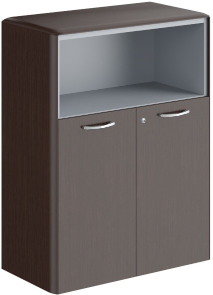 Шкаф средний с замком в малых дверях и обвязкой DMC 85.3(Z) Венге Магия 892х470х1185 в Санкт-Петербурге 