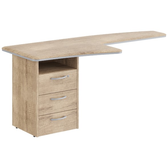 Брифинг-приставка с тумбой DB 1880.A(L) 1800х800х750 DIONI в Санкт-Петербурге 