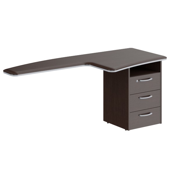 Брифинг-приставка с тумбой DB 1880.A(R) 1800х800х750 DIONI в Санкт-Петербурге 