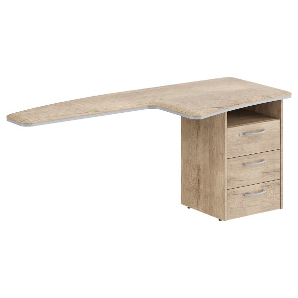 Брифинг-приставка с тумбой DB 1880.A(R) 1800х800х750 DIONI в Санкт-Петербурге 