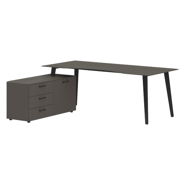 Стол руководителя с тумбой JCT 2018(L) 2000х1800х750 JAY в Санкт-Петербурге 