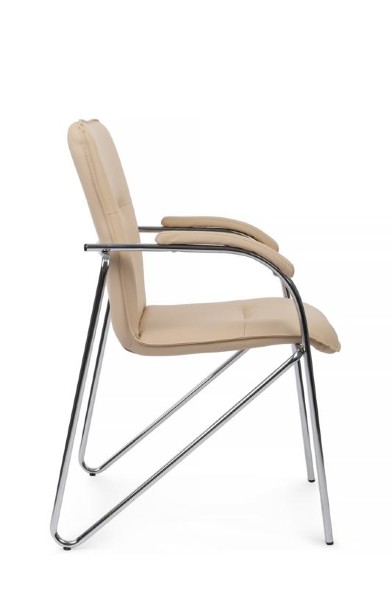 Стул Самба с мягкими подлокотниками SMB-01H Хром гальв