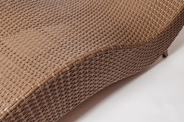 Шезлонг из искусственного ротанга Dream-2 коричневый