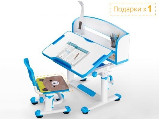 Комплект парта и стульчик Mealux BD-10 ( с лампой)