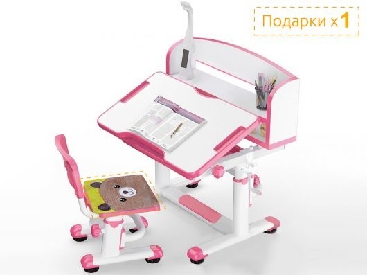 Комплект парта и стульчик Mealux BD-10 ( с лампой)