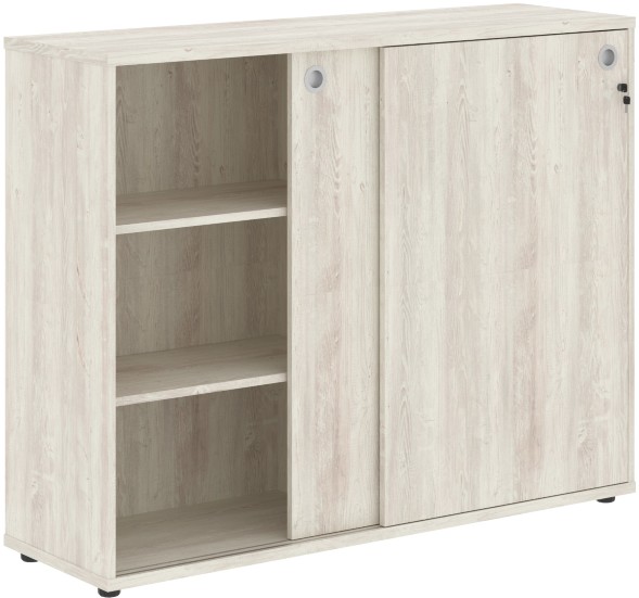 Шкаф средний со слайд дверьми XMC 1443 Сосна Эдмонт 1406х430х1115