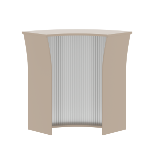 Стойка ресепшн угловая РС-5 /Металлик 935х935х1150 IMAGO